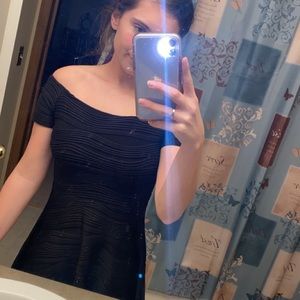 Forever 21 black striped dress